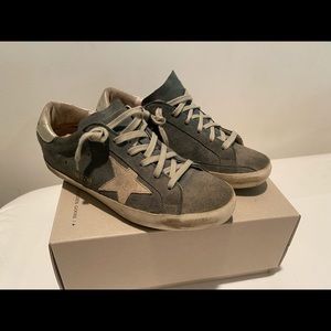 Golden Goose superstar green suede size 39